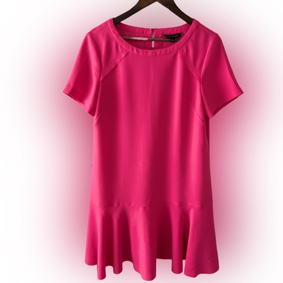 Banana Republic Pink Flared Hem Dress, Size 12 - Picture 6 of 8